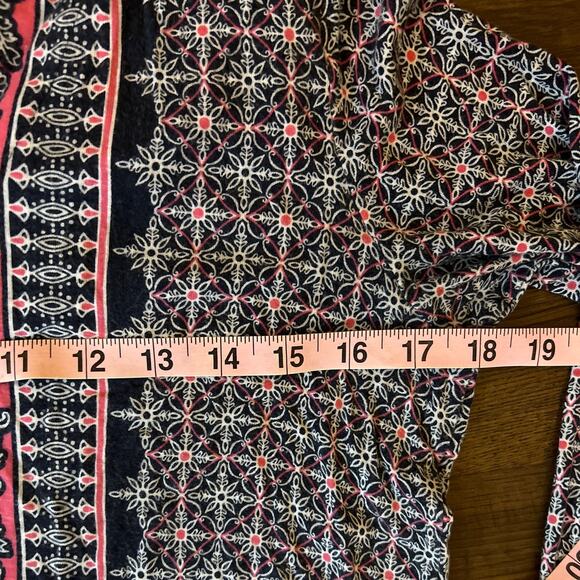 J Jill Pink and Navy Shift Dress XS - Picture 3 of 7